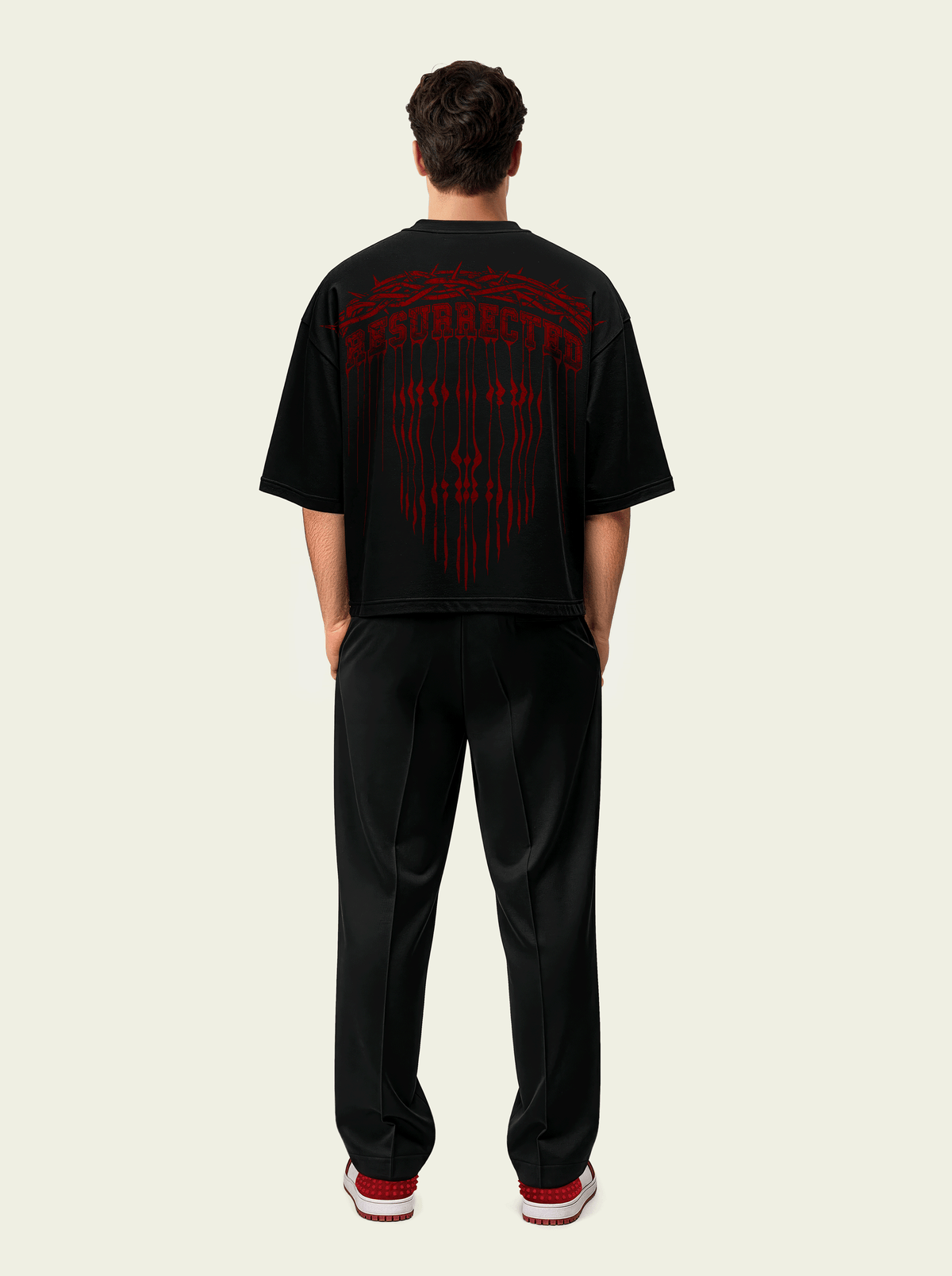 280gsm Cropped Resurrected Drip Print
