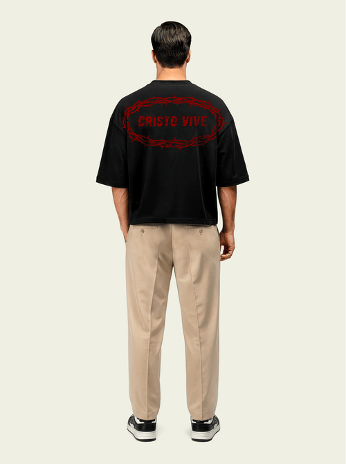 280gsm Cropped Cristo Vive (Back) Print
