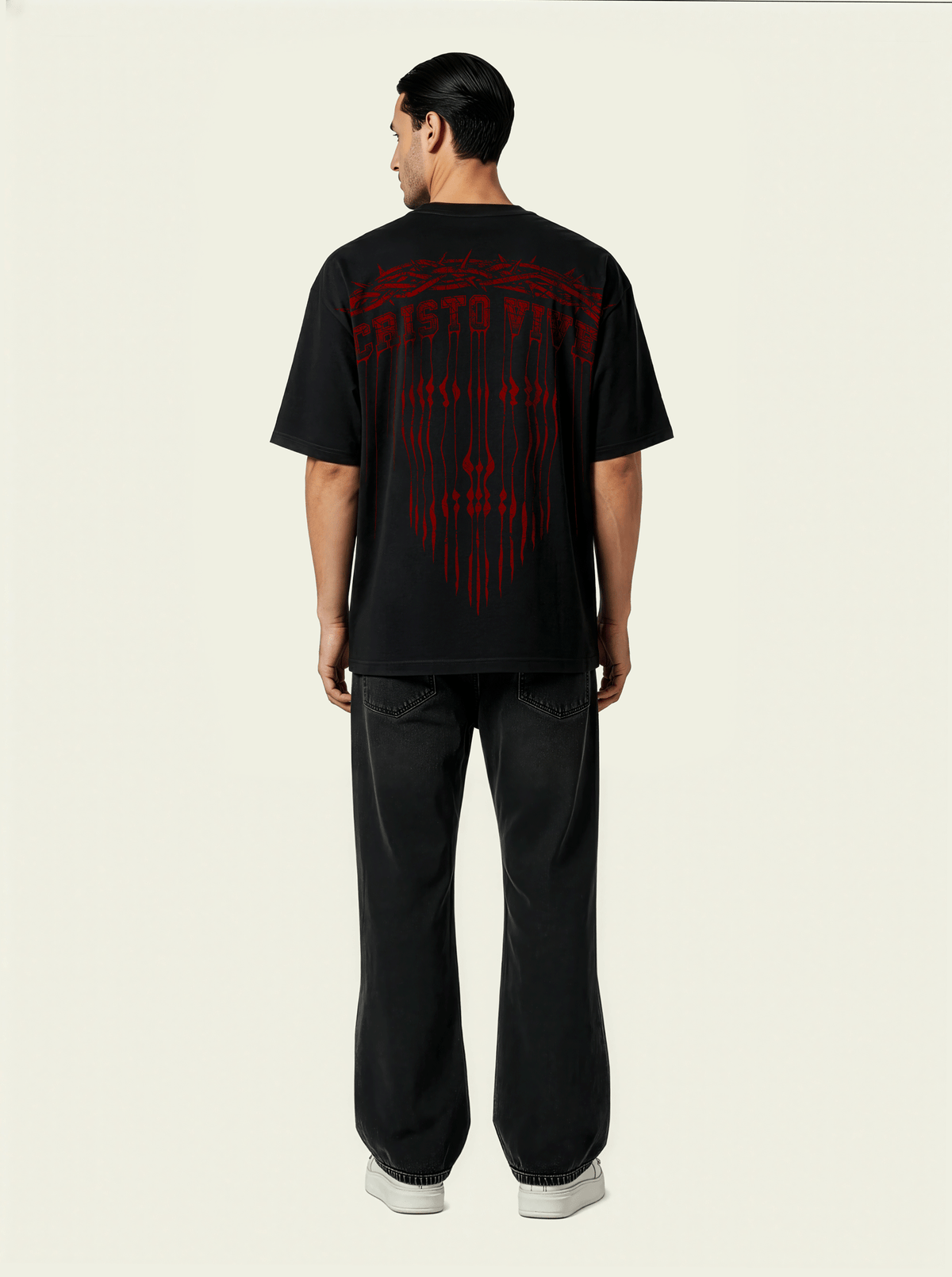 280gsm Cristo Vive Drip Print
