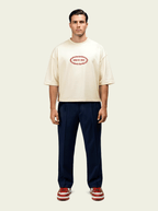 280gsm Cropped Cristo Vive (Front) Print (Off White)