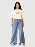Resurrected Front Print Woman Cropped