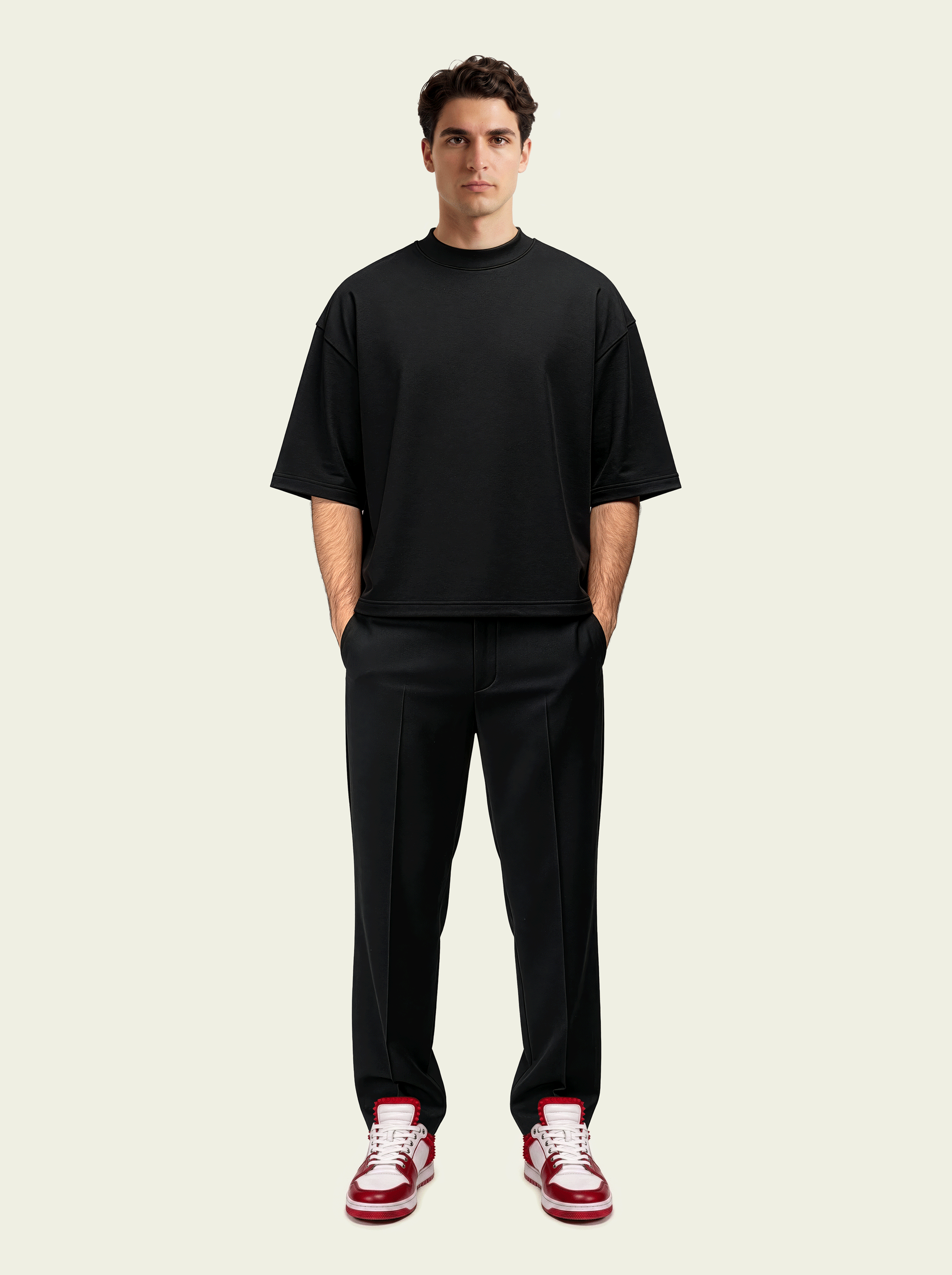 280gsm Cropped Cristo Vive Drip Print