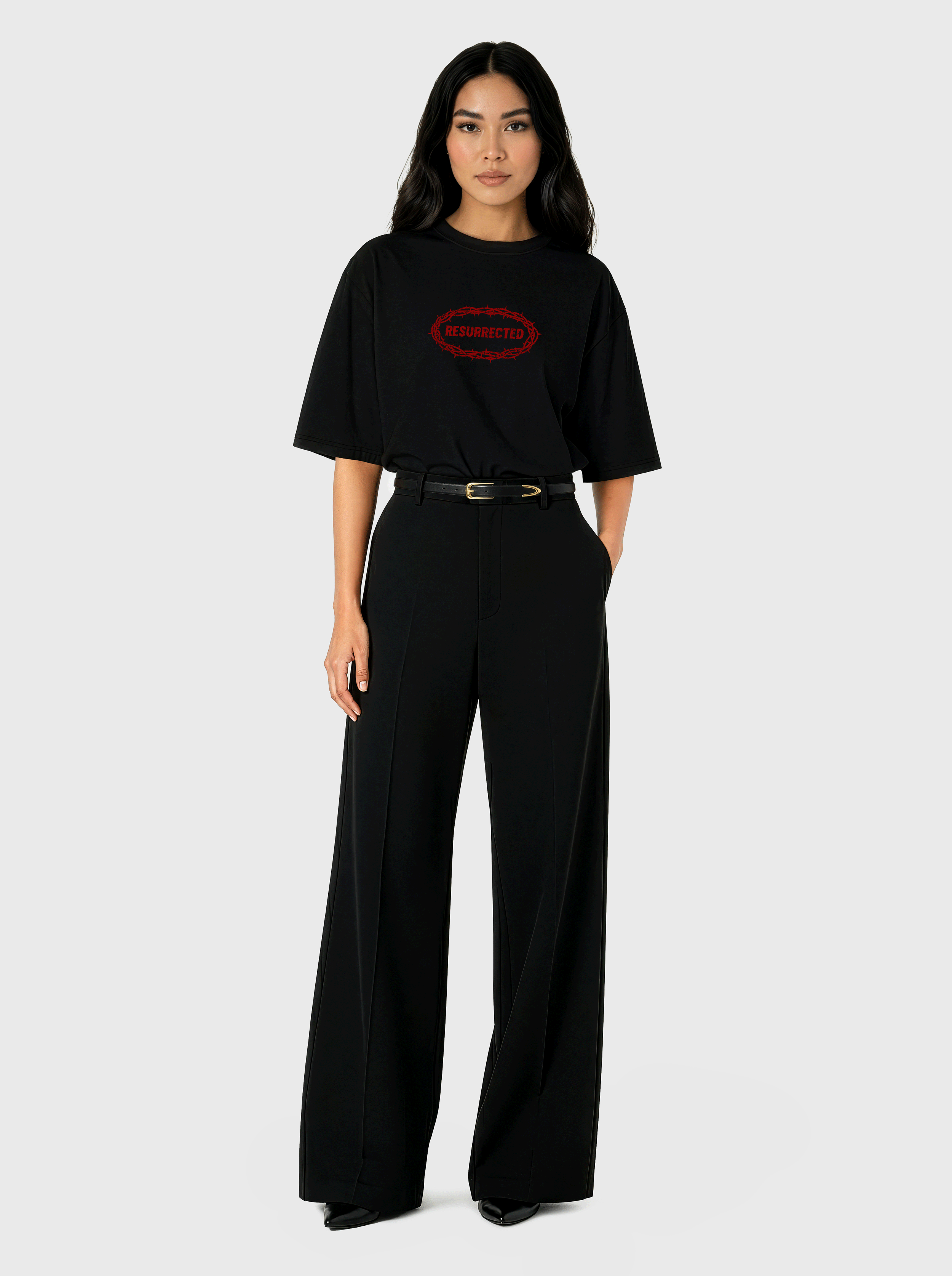 resurrected front print woman regular