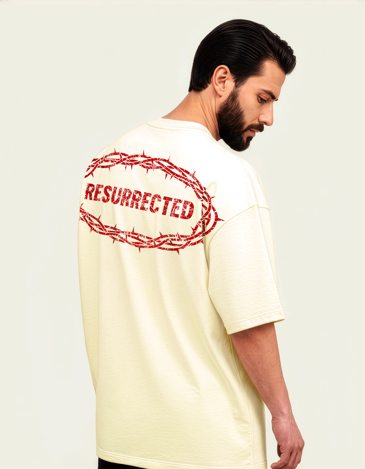 305gsm Resurrected (Back) Print (Off White)