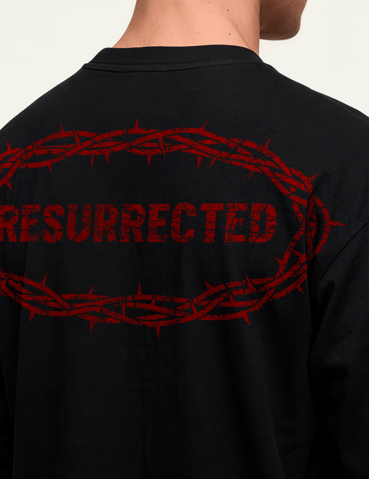 280gsm Cropped Resurrected (Back) Print