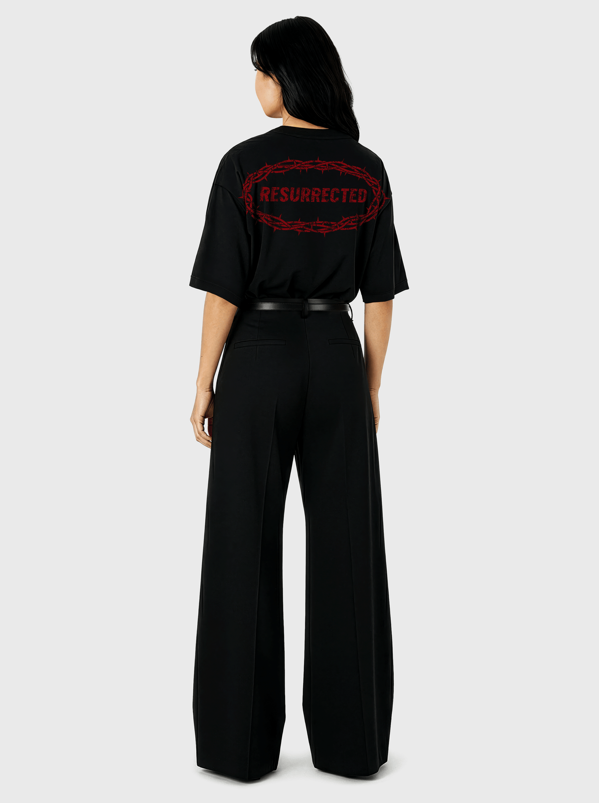Resurrected Front Print Woman Cropped