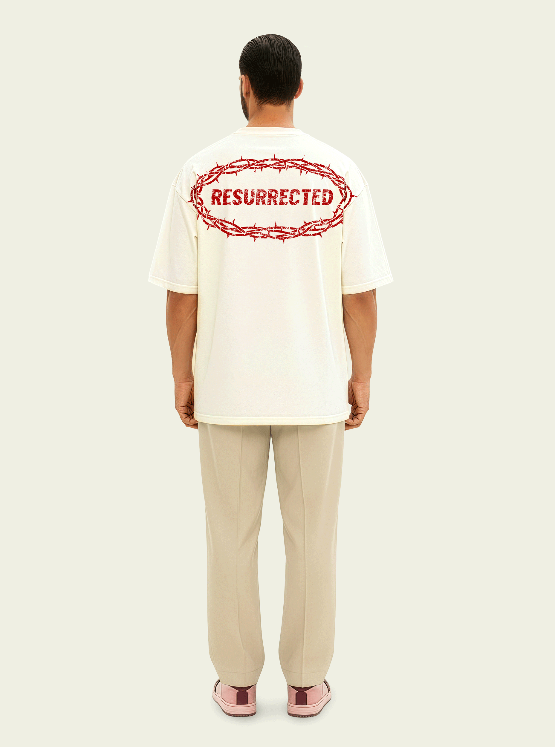 280gsm Resurrected (Back) Print (Off White)