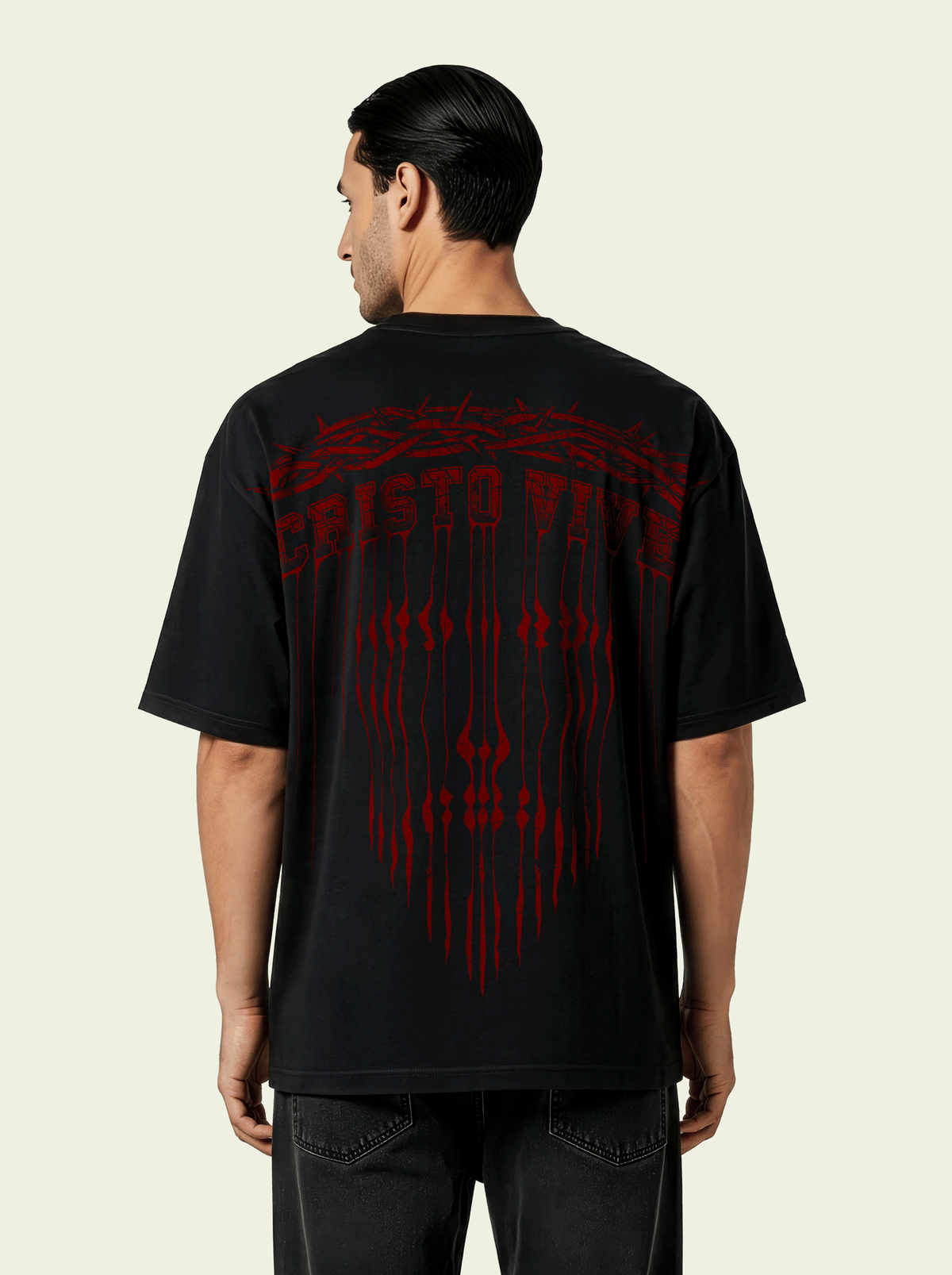 280gsm Cristo Vive Drip Print