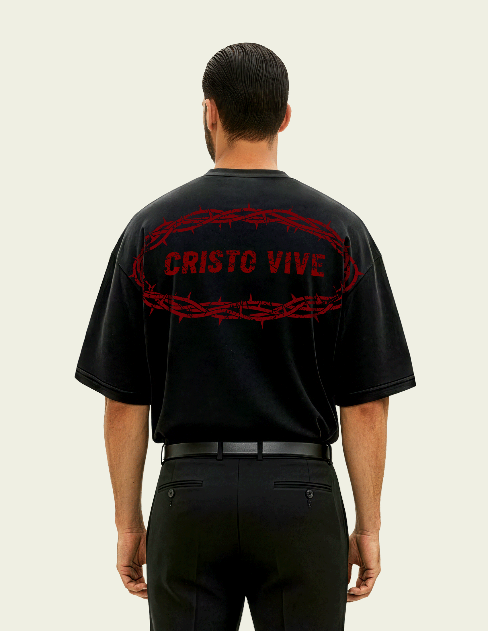 280gsm Cristo Vive (Back) Print
