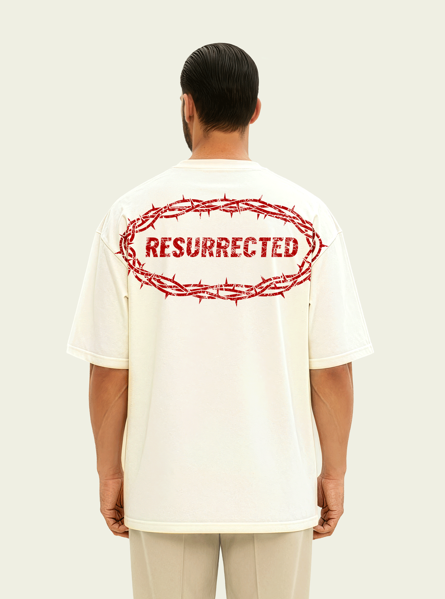 280gsm Resurrected (Back) Print (Off White)