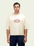 280gsm Cropped Resurrected (Front) Print (Off White)