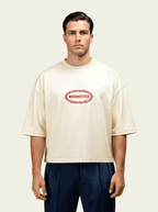 280gsm Cropped Resurrected (Front) Print (Off White)