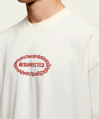 280gsm Cropped Resurrected (Front) Print (Off White)