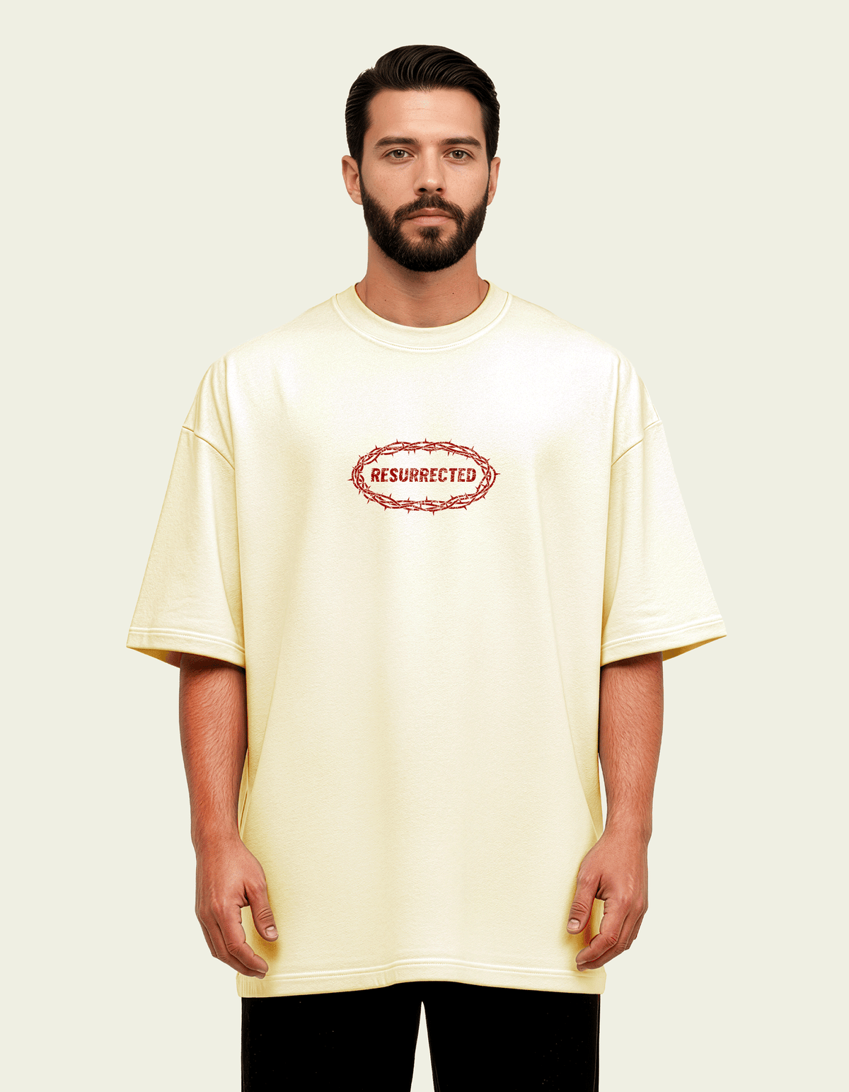 305gsm Resurrected (Front) Print (Off White)