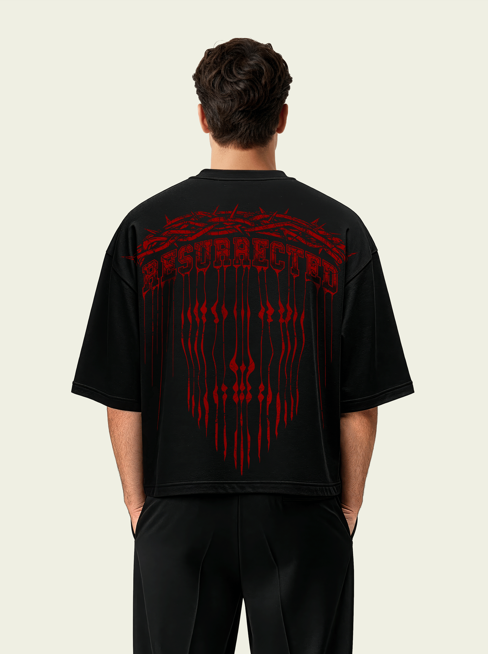 280gsm Resurrected Drip Cropped